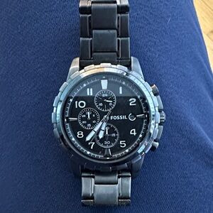 Fossil Dark Gray Chronograph Watch 4721